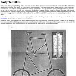Early Tallbikes