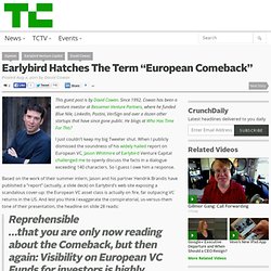 Earlybird Hatches The Term “European Comeback”