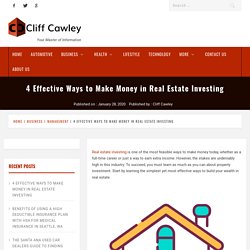 How to Earn Money in Real Estate Investing