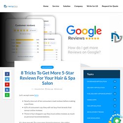 How To Earn 5-Star Reviews For Your Salon Or Spa?