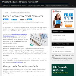 Earned Income Credit Calculator for 2020, 2021