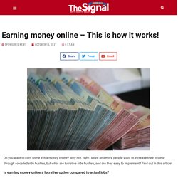 Earning money online - This is how it works!