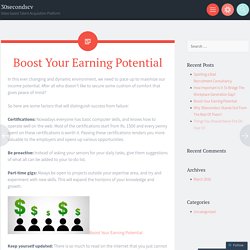 Boost Your Earning Potential