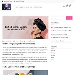 Best 5 Earrings Designs for Women In 2021 - Jazron