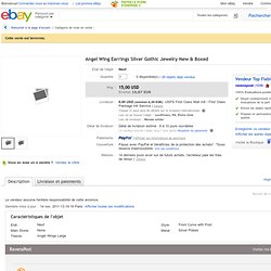 Angel Wing Earrings Silver Gothic Jewelry New & Boxed en vente sur eBay.fr (fin le 20-nov.-11 03:52:49 Paris)