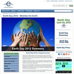 Earth Day 2012 - the 42nd Anniversary