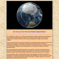 Earth Axis Tilt Experiment