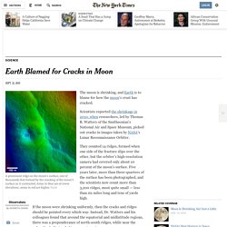 Earth Blamed for Cracks in Moon