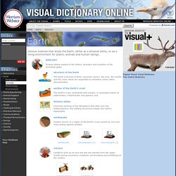 Visual Dictionary Online > EARTH