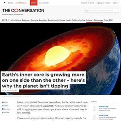 Earth's inner core is growing more on one side than the other – here’s why the planet isn't tipping