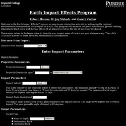 Earth Impact Effects Program