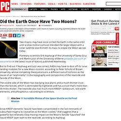 Did the Earth Once Have Two Moons?