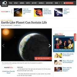 Earth-Like Planet Can Sustain Life