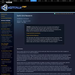 Earth Grid Research - Fringe Science