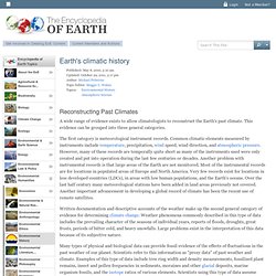 Earth's climatic history