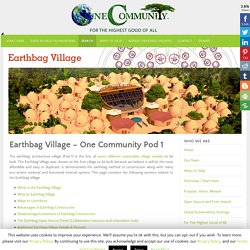 Earthbag Village - One Community Open Source Village 1