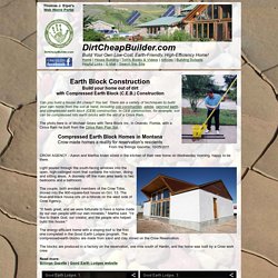 Earthbrick Construction: C.E.B. or Compressed Earth Blocks and Cinva Ram Plans.