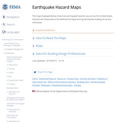 Earthquake Hazard Maps