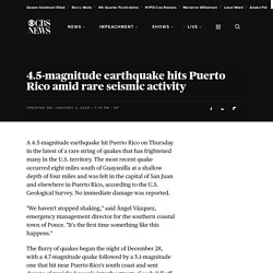 Puerto Rico earthquake today: 4.5-magnitude hits amid rare seismic activity