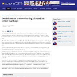 DepEd assures typhoon/earthquake-resilient school buildings