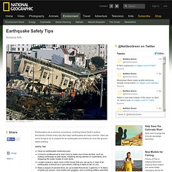 Earthquake Safety Tips, Earthquake Preparation, Earthquake Readiness