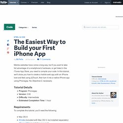 The Easiest Way to Build your First iPhone App