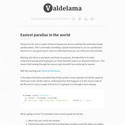 Easiest parallax in the world - Valdelama