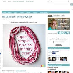 The Easiest DIY T-shirt Infinity Scarf