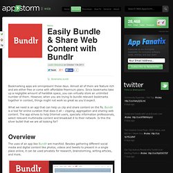 Easily Bundle & Share Web Content with Bundlr