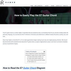 How to Easily Play the E7 Guitar Chord - instroreview.com