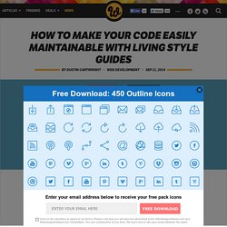 How to make your code easily maintainable with living style guides