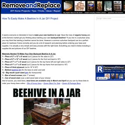 How To Easily Make A Beehive In A Jar DIY Project