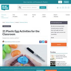 15 Easter Egg Activities for the Classroom