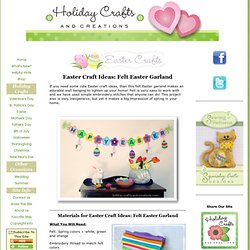 Easter Craft Ideas: Felt Easter Garland