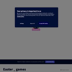 Easter _ games by agata116 on Genially