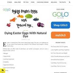 Dying Easter Eggs With Natural Dye