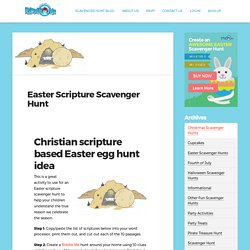 Easter Scripture Scavenger Hunt for Kids