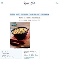 Middle Eastern Couscous Recipe - Israeli Cuisine