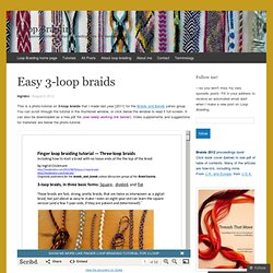 Easy 3-loop braids