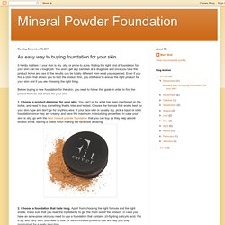 Best mineral powder foundation