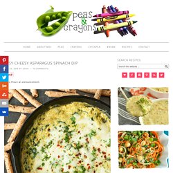 Easy Cheesy Asparagus Spinach Dip