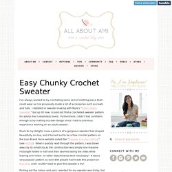 Easy Chunky Crochet Sweater
