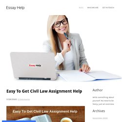 Easy Way To Get Civil Law Assignment Help