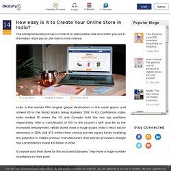 How easy is it to Create Your Online Store in India?