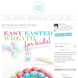 Easy Easter Egg Wreath for Kids
