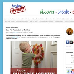 Easy Fall Tree Activity for Toddlers