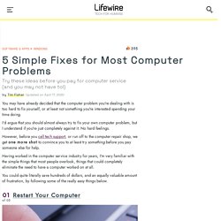 5 Easy Fixes for Most Computer Problems