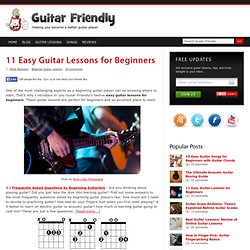 11 Easy Guitar Lessons for Beginners