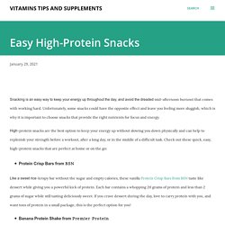 Buy Easy High-Protein Snacks From NineLife