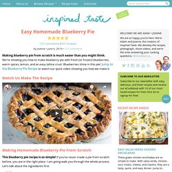 Easy Homemade Blueberry Pie